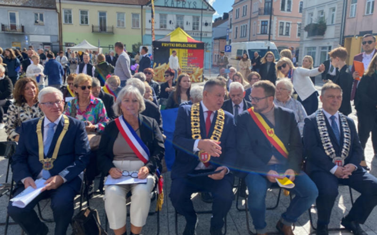 Die Bürgermeister der Partnerstädte von Zell beim Festakt in Plonsk.