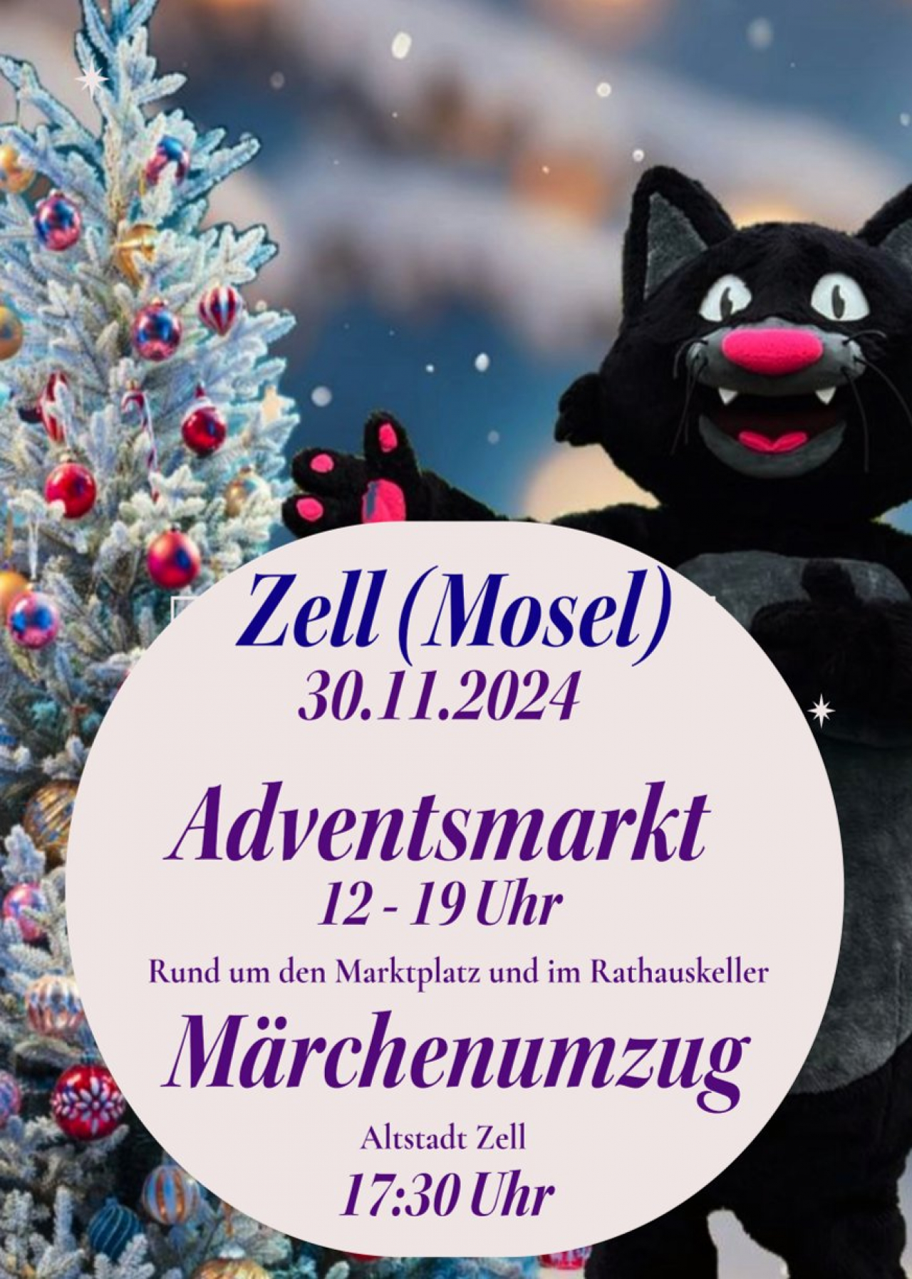 Adventsmarkt und Märchenumzug in Zell 2024 - Titelbild.