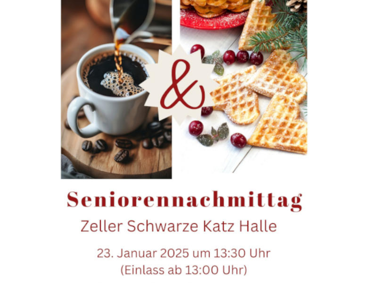 Vorschaubild zum Seniorennachmittag in Zell am 23.01.2025.
