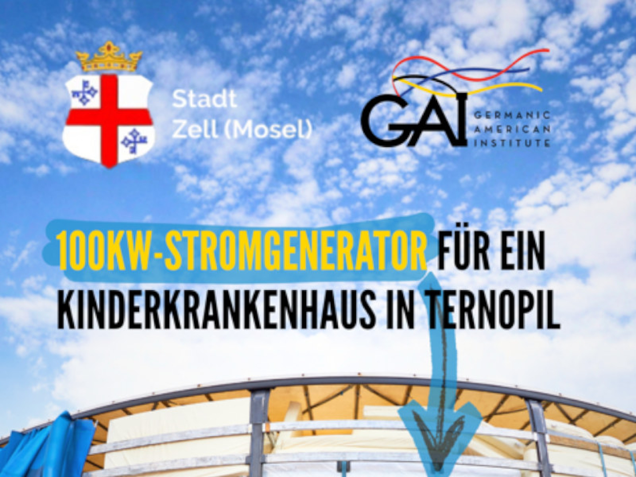 Vorschaubild Spende Stromgenerator für Ternopil.