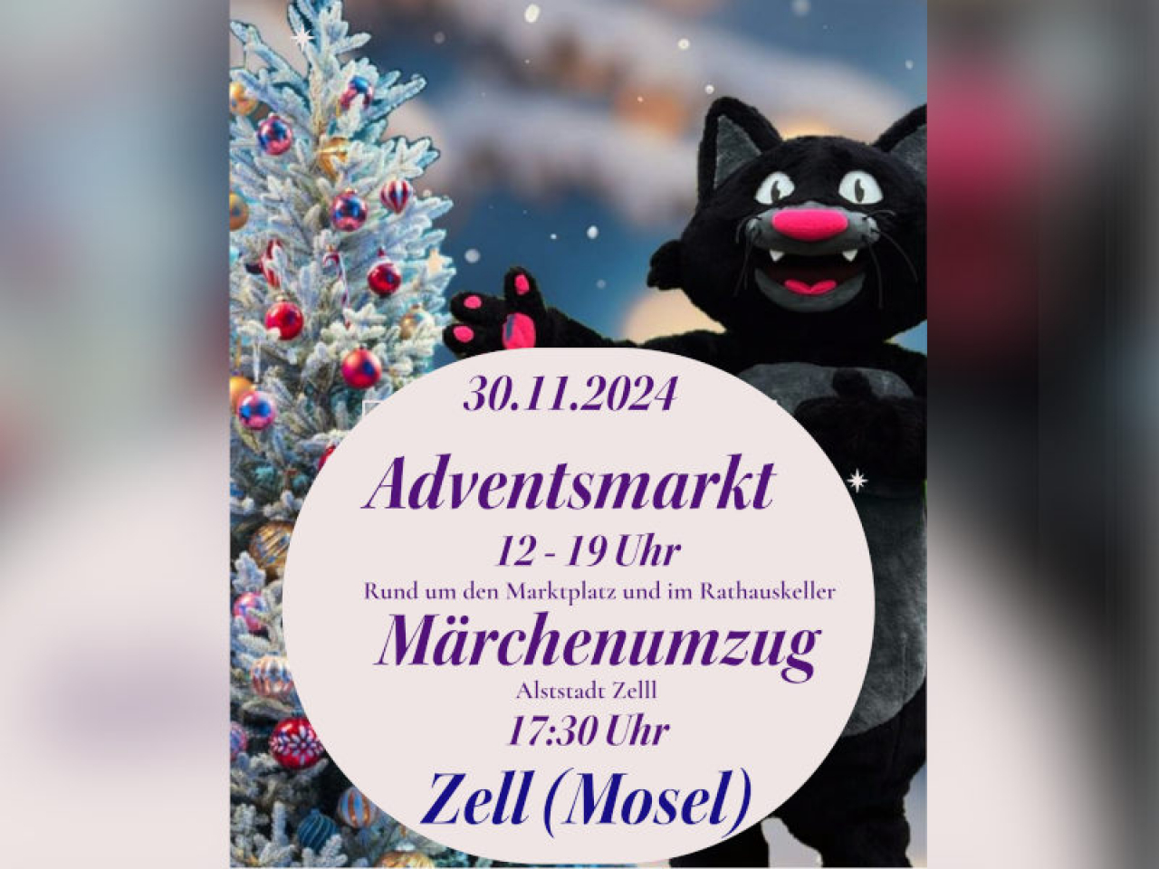 Adventsmarkt und Märchenumzug in Zell 2024 - Vorschaubild.