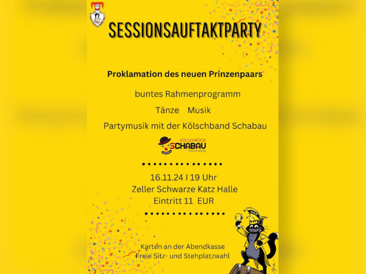 Vorschaubild - Sessionsauftaktparty der KKG 2024/25.