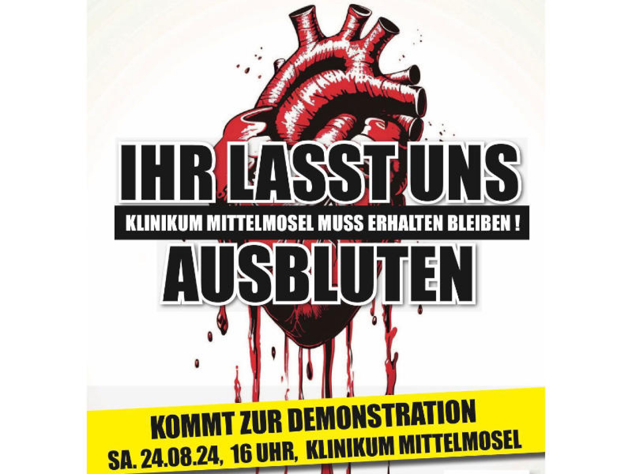 Vorschaubild zur Demonstration zum Erhalt des Klinikum Mittelmosel.