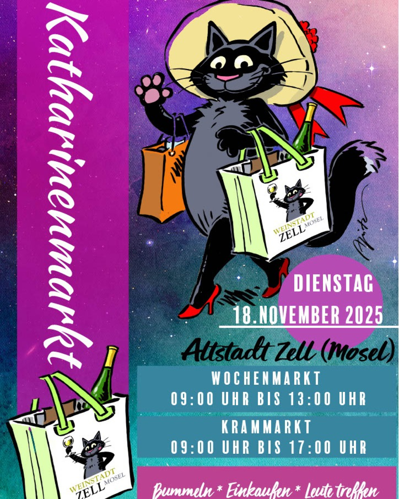 Infos zum Katharinenmarkt 2025 in Zell Mosel.