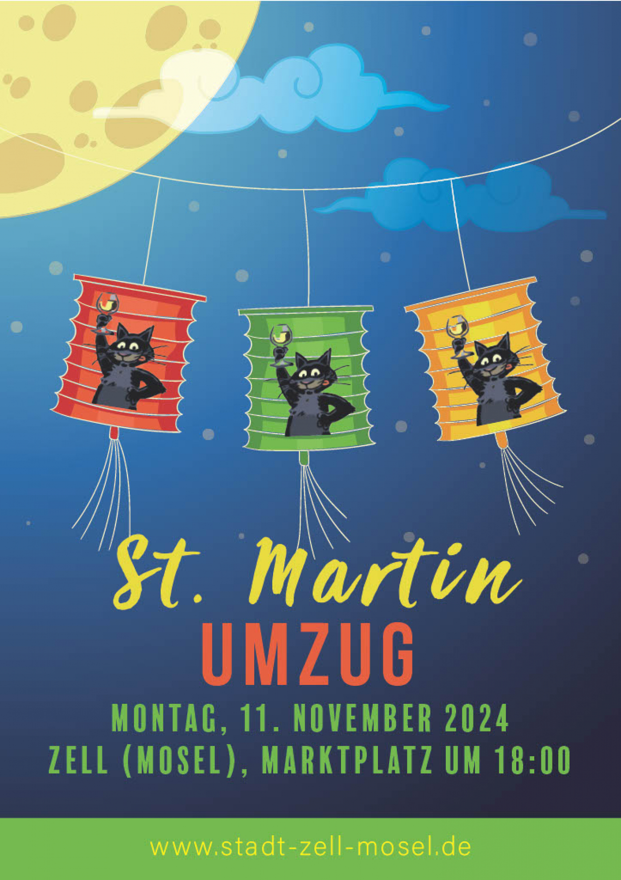 Sankt Martin 2024 in Zell Mosel.