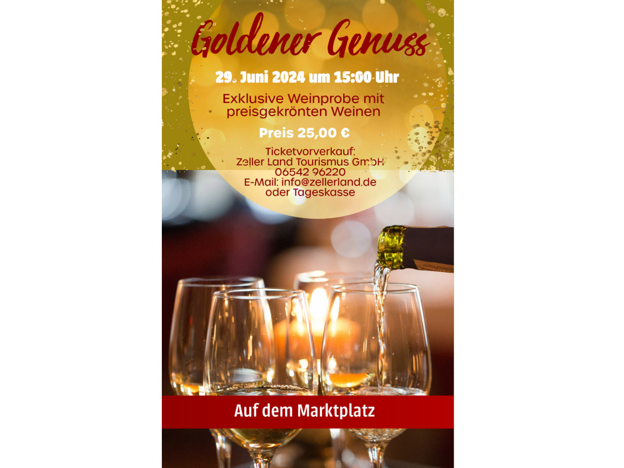 Goldener Genuss - Weinprobe auf dem Zeller Weinfest.